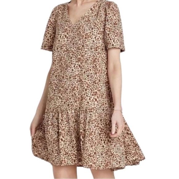 New Day Swing Leopard Dress(Size Large) - Picture 1 of 4
